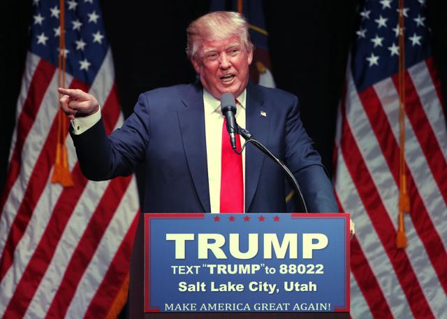 Republican presidential candidate Donald Trump speaks at a campaign rally. (AFP Photo) Republican presidential candidate Donald Trump speaks at a campaign rally. (AFP Photo)