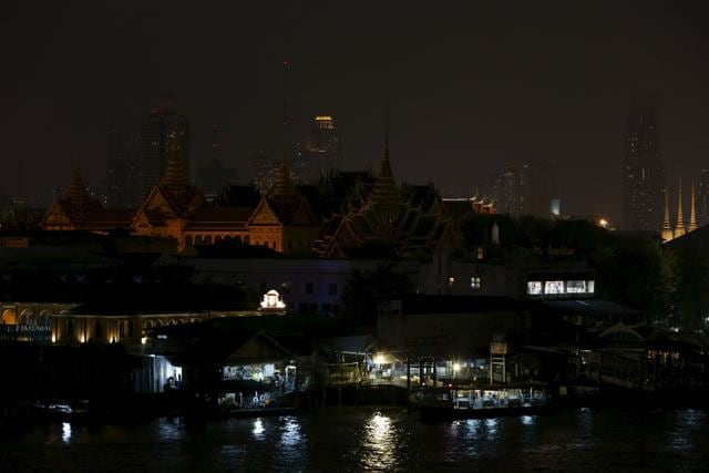 The Grand Palace is seen with lights off during Earth Hour in Bangkok. (REUTERS) The Grand Palace is seen with lights off during Earth Hour in Bangkok. (REUTERS)