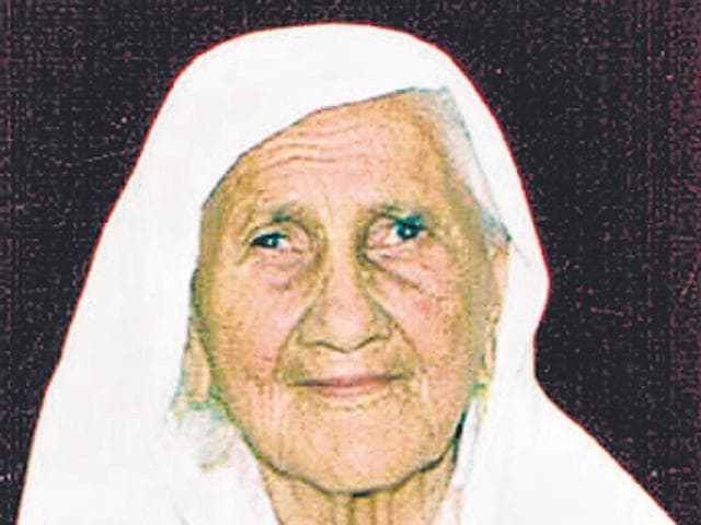 Gurdial Kaur, 99 (HT Photo) Gurdial Kaur, 99 (HT Photo)