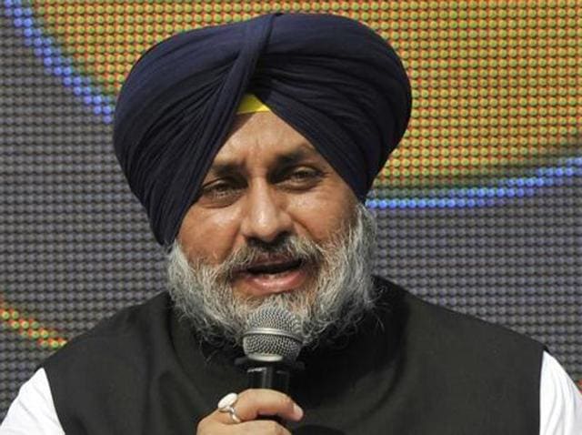 “The issue of SYL is very clear. There was no need of it, there is no need of it even now and we will not let it built,” Badal told the media. (HT Photo) “The issue of SYL is very clear. There was no need of it, there is no need of it even now and we will not let it built,” Badal told the media. (HT Photo)