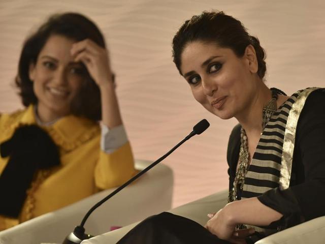 Kareena and Kangana at Hindustan Times Leadership Summit. (HT Photo) Kareena and Kangana at Hindustan Times Leadership Summit. (HT Photo)