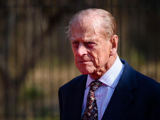 Britain's Prince Philp, Duke of Edinburgh, is pictured as he attends the official opening of ‘The Land Of The Lions’ exhibit at London Zoo. (AFP Photo)