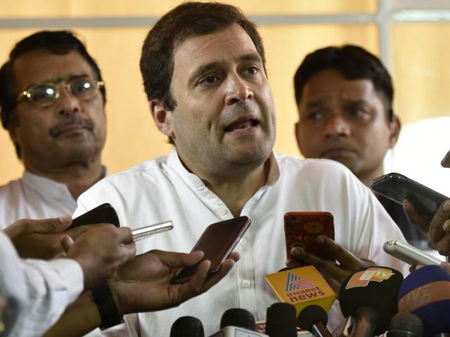 File photo of Congress Vice President Rahul Gandhi at Parliament house during budget session in New Delhi. (Arvind Yadav / Hindustan Times) File photo of Congress Vice President Rahul Gandhi at Parliament house during budget session in New Delhi. (Arvind Yadav / Hindustan Times)