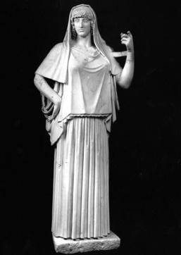 The artwork, Hestia Giustiniani, is a Roman replica of a sculpture believed to have been made by Greek sculptor Calamis. (Fondazione Torlonia onlus)