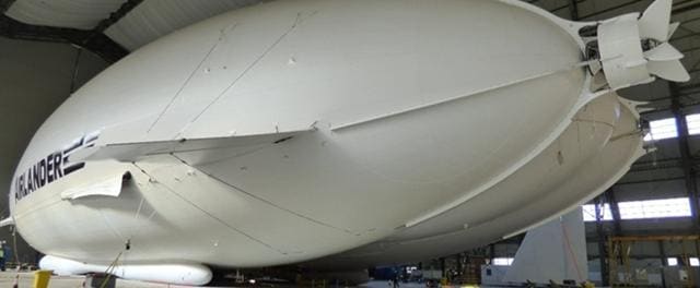 The firm is hoping to build 12 Airlanders a year by 2018, some of which can be used as passenger aircraft able to carry up to 48 people at a time, the BBC reports. (Photo Courtesy: Hybrid Air Vehicles) The firm is hoping to build 12 Airlanders a year by 2018, some of which can be used as passenger aircraft able to carry up to 48 people at a time, the BBC reports. (Photo Courtesy: Hybrid Air Vehicles)