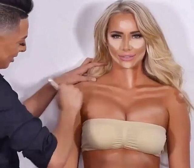 This makeup artist can contour an entire body 