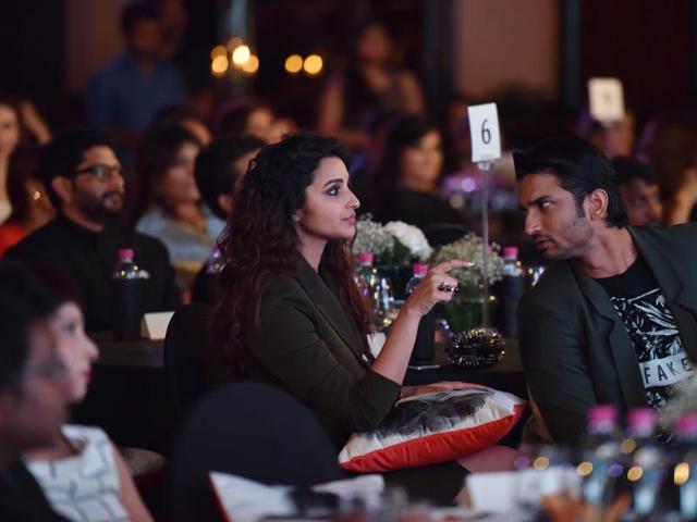 Parineeti Chopra and Sushant Singh Rajput . (Pratham Gokhale/HT Photo) 