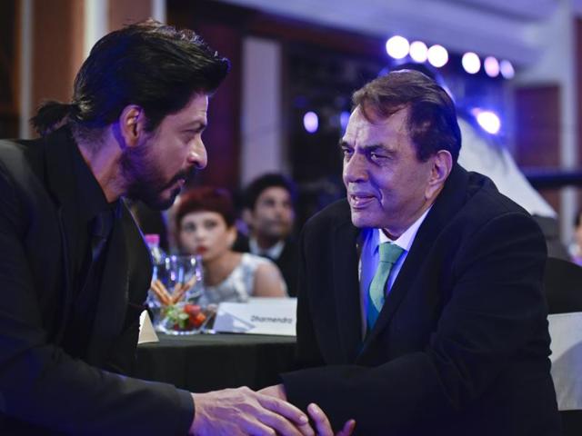 Shahrukh Khan in conversation with Shahrukh Khan. (Satish Bate/HT Photo) 