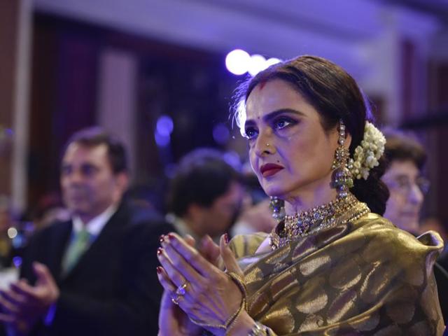 Rekha at  Hindustan Times Most Stylish Awards 2016. (Satish Bate/HT Photo) 