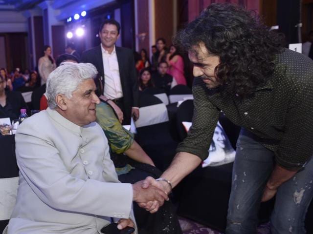 Imtiaz Ali and Javed Akhtar . (Satish Bate/HT Photo) 