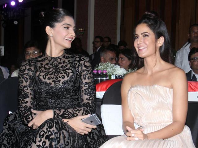 Sonam Kapoor and Katrina Kaif. (Pramod Thakur/HT Photo) 