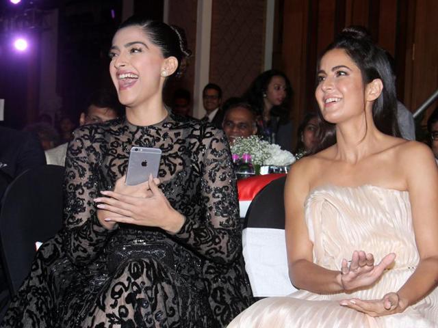 Sonam Kapoor and Katrina Kaif. (Pramod Thakur/HT Photo) 