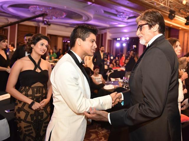 Amitabh Bachchan attends the HT Most Stylish Awards. (Pratham Gokhale/HT Photo) 