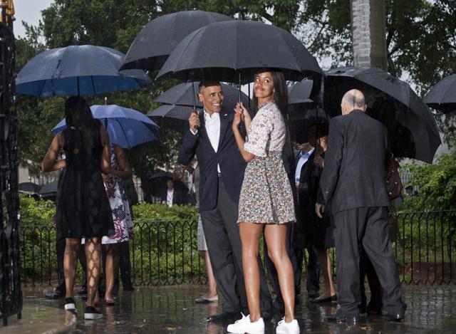 President Barack Obama and his daughter Malia smile as the visit a monument of Cuban independence hero Carlos Manuel de Cespedes during their visit to Old Havana. (AP Photo) President Barack Obama and his daughter Malia smile as the visit a monument of Cuban independence hero Carlos Manuel de Cespedes during their visit to Old Havana. (AP Photo)