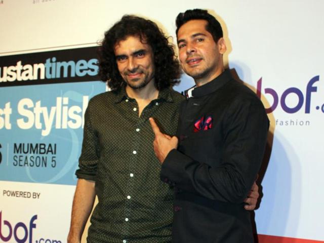 Director Imtiaz Ali and Dino Morea at the event. (Shakti Yadav/ Hindustan Times) 