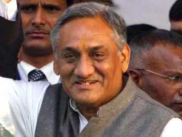 Continuing to crack the whip following the rebellion by the nine Congress MLAs in Uttarakhand, the state Congress on Monday expelled Vijay Bahuguna’s son and state organisation secretary Anil Gupta for six years on charges of anti-party activities.(Rishi Ballabh/HT Photo)