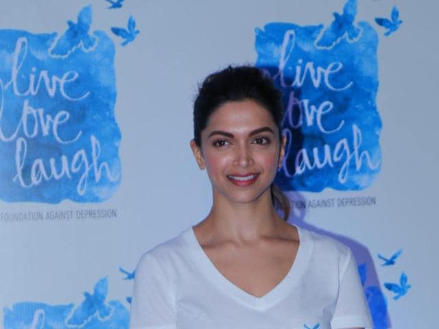 Deepika Padukone at the launch of the programme ‘You Are Not Alone.’(HT Photo) Deepika Padukone at the launch of the programme ‘You Are Not Alone.’(HT Photo)
