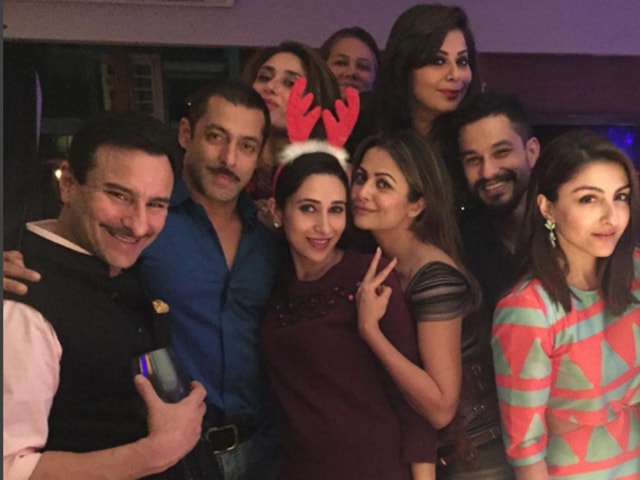 A big celebration is on and Kareena,. Karisma are joined by Saif Ali Khan, Salman Khan, Amrita Arora Ladak, Kunal Kemmu and Soha Ali Khan. 