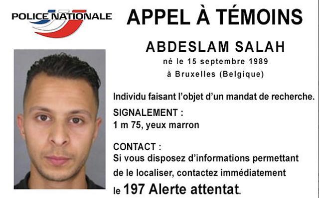 Belgium police’s handout containing details of Salah Abdeslam Belgium police’s handout containing details of Salah Abdeslam