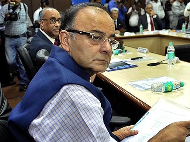 Union finance minister Arun Jaitley attends a meeting to review the annual performance of the Public Sector Banks (PSBs) and Financial Institutions (FIs) in New Delhi. (Vipin Kumar/HT File Photo) Union finance minister Arun Jaitley attends a meeting to review the annual performance of the Public Sector Banks (PSBs) and Financial Institutions (FIs) in New Delhi. (Vipin Kumar/HT File Photo)