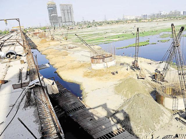The three companies were allegedly awarded major projects during Singh’s tenure as chief engineer of the Noida authority. (Burhaan Kinu/HT Photo) The three companies were allegedly awarded major projects during Singh’s tenure as chief engineer of the Noida authority. (Burhaan Kinu/HT Photo)
