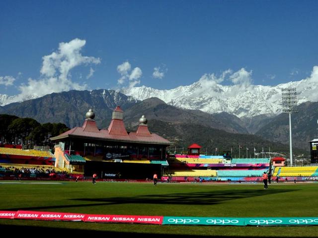 The HPCA stadium is one of the most picturesque cricket stadiums in the world. (Shyam Sharma/HT Photo) The HPCA stadium is one of the most picturesque cricket stadiums in the world. (Shyam Sharma/HT Photo)