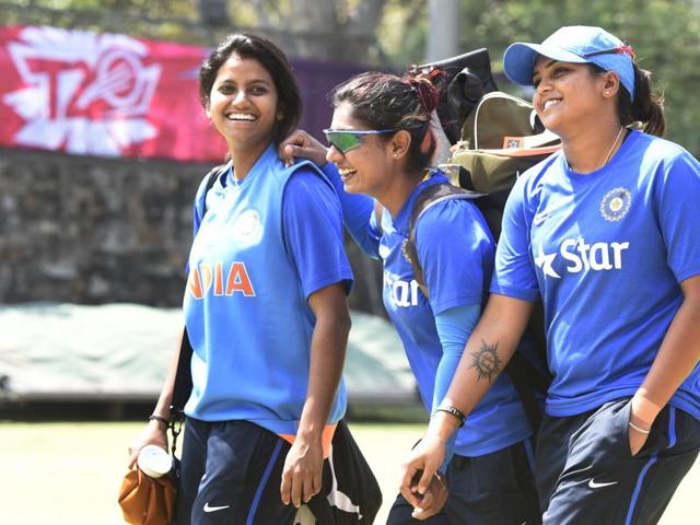 Mithali Raj and Co will look to bounce back from the narrow loss to Pakistan and stay alive in the World T20 when they take on England in Dharamsala on Tuesday. (Mohd Zakir/HT Photo) Mithali Raj and Co will look to bounce back from the narrow loss to Pakistan and stay alive in the World T20 when they take on England in Dharamsala on Tuesday. (Mohd Zakir/HT Photo)