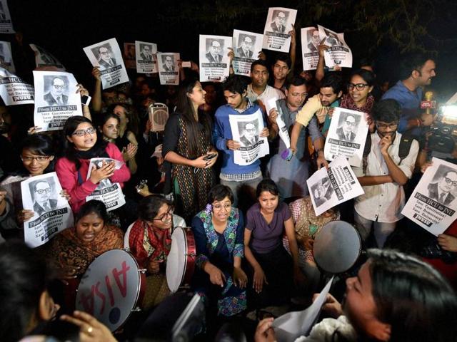 JNUSU has alleged that the recent “spate” of show-cause notices issued by the university administration indicate certain ideological bias and censorship through disciplinary method. (PTI) JNUSU has alleged that the recent “spate” of show-cause notices issued by the university administration indicate certain ideological bias and censorship through disciplinary method. (PTI)