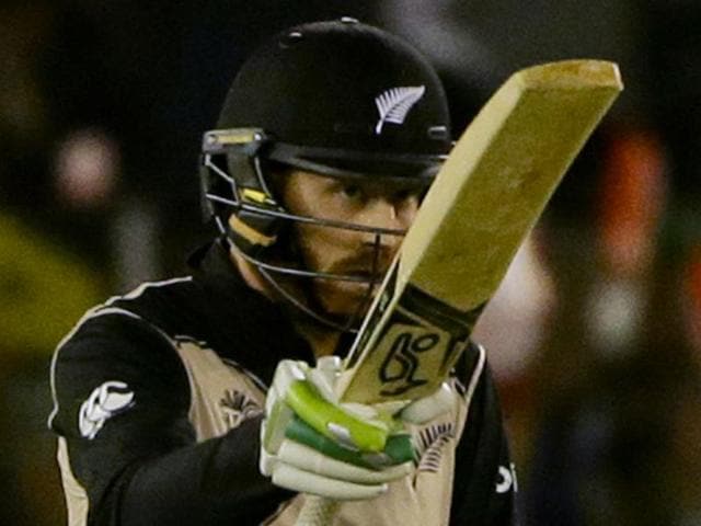 New Zealand's Colin Munro plays a shot against Pakistan during their ICC World Twenty20 match. (AP Photo) New Zealand's Colin Munro plays a shot against Pakistan during their ICC World Twenty20 match. (AP Photo)