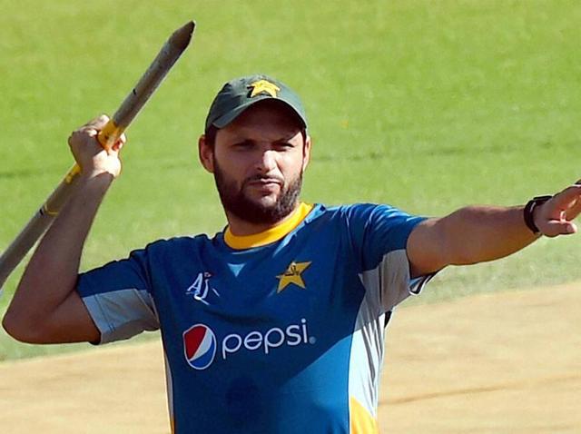 With his captaincy drawing flak, Shahid Afridi’s team will have to win in Mohali on Tuesday to soothe nerves back home.(PTI) With his captaincy drawing flak, Shahid Afridi’s team will have to win in Mohali on Tuesday to soothe nerves back home.(PTI)