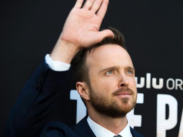 Actor Aaron Paul waves to the crowd at the premiere of Hulu Original The Path. (AFP) Actor Aaron Paul waves to the crowd at the premiere of Hulu Original The Path. (AFP)