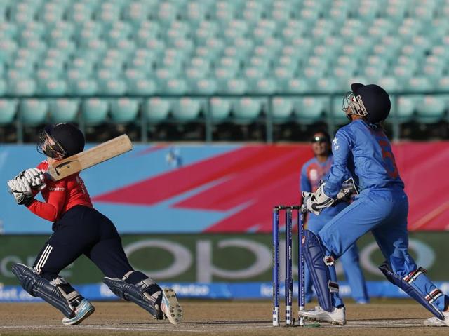 England's Tamsin Beaumont skied shot led to her dismissal. (AP) England's Tamsin Beaumont skied shot led to her dismissal. (AP)