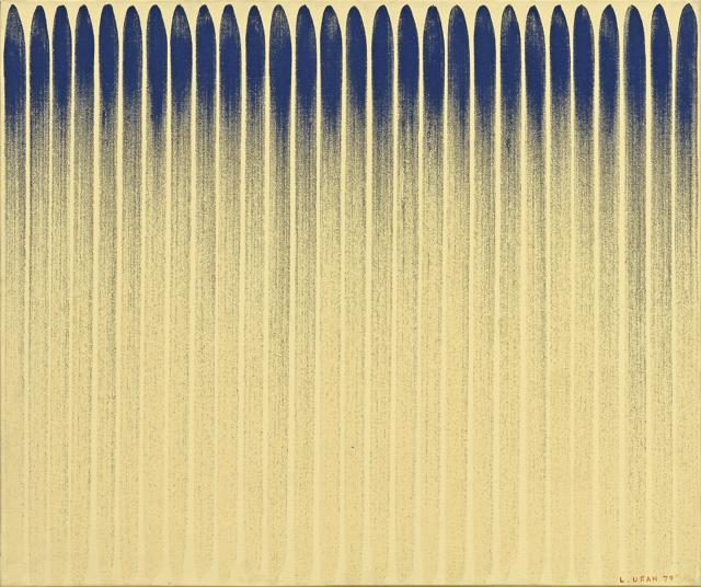 Lee Ufan, ‘From Line,’ 1979, GALLERY HYUNDAI, Mineral pigment and oil on canvas, 60x73cm. (AFP)