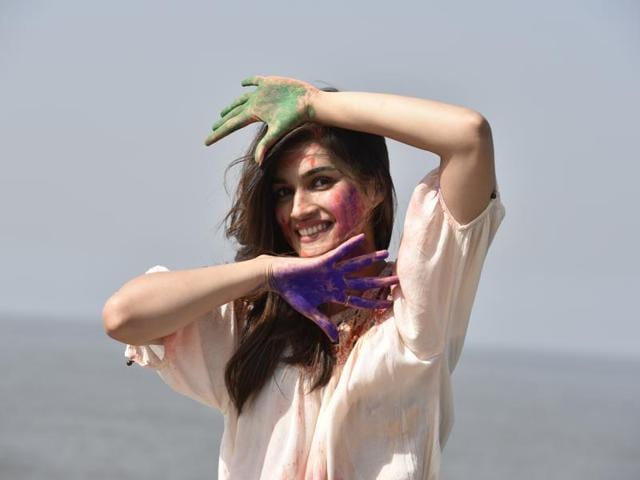 Back in Delhi, Kriti says her friends and family members used to gather in a park in Patparganj, to celebrate the festival of colours. (Vidya Subramanian/HT photo) 