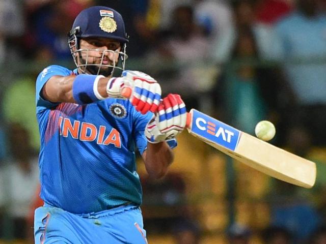 India's Virat Kohli plays a shot. (Reuters Photo) India's Virat Kohli plays a shot. (Reuters Photo)