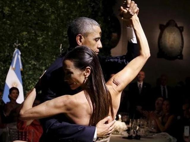 Tango diplomacy: Barack Obama dances at state dinner in 