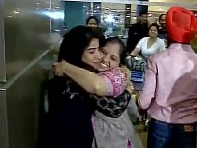 The ‘recovery’ flight 9W 1229 from Amsterdam, which landed in New Delhi on Friday morning, also carried onboard the passengers who were bound for Mumbai, as their flight was cancelled at the last minute due to a technical problem in the aircraft.(ANI Photo) The ‘recovery’ flight 9W 1229 from Amsterdam, which landed in New Delhi on Friday morning, also carried onboard the passengers who were bound for Mumbai, as their flight was cancelled at the last minute due to a technical problem in the aircraft.(ANI Photo)