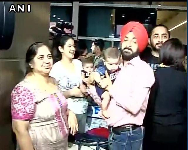 Stranded passengers reunited with their families at the Indira Gandhi Airport (ANI)