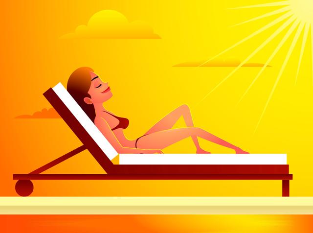 The study found that longer life expectancy among women with active sun exposure habits was related to a decrease in heart disease. (Shutterstock) The study found that longer life expectancy among women with active sun exposure habits was related to a decrease in heart disease. (Shutterstock)