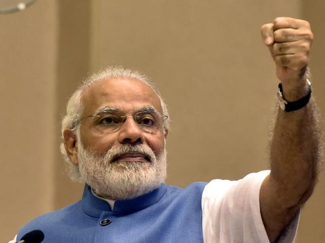 Prime Minister Narendra Modi is the top Indian politician on Twitter, with 18.8 million followers.(Mohd Zakir/ HT photo)