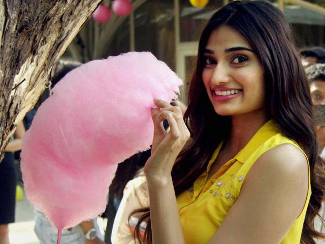 Athiya Shetty unveiling Flaunt Your True Colours collection by designer Nishka Lulla in Mumbai. (PTI)