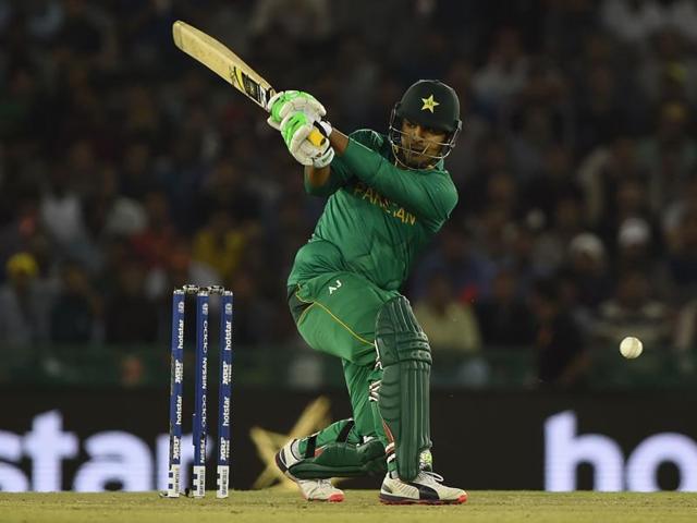 Pakistan's Sharjeel Khan bats during the World T20 cricket match between New Zealand and Pakistan. (AFP) Pakistan's Sharjeel Khan bats during the World T20 cricket match between New Zealand and Pakistan. (AFP)