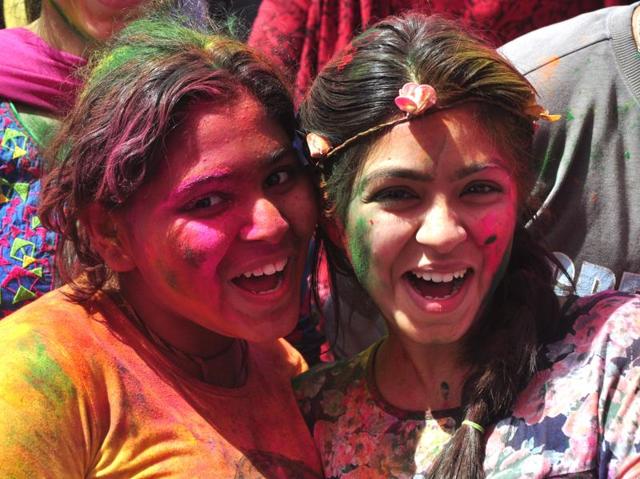 Holi Festival Celebration at Panchkula. (Sant Arora/HT Photo)