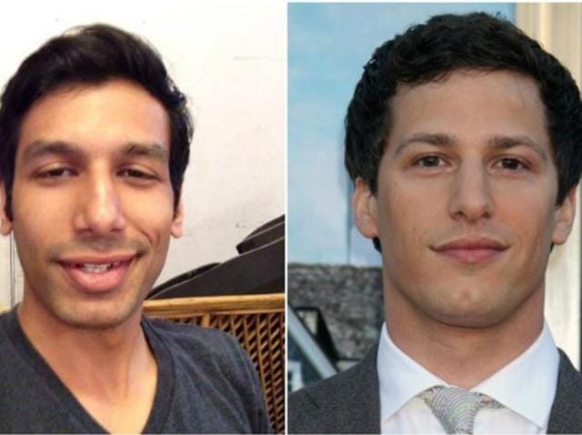 Pretentious Reviewer Kanan Gill (left) has sent the hearts of many ladies in a flutter and yet, on his bad hair days, he does look a lot like American comedian Andy Samberg. (HT PHOTO)