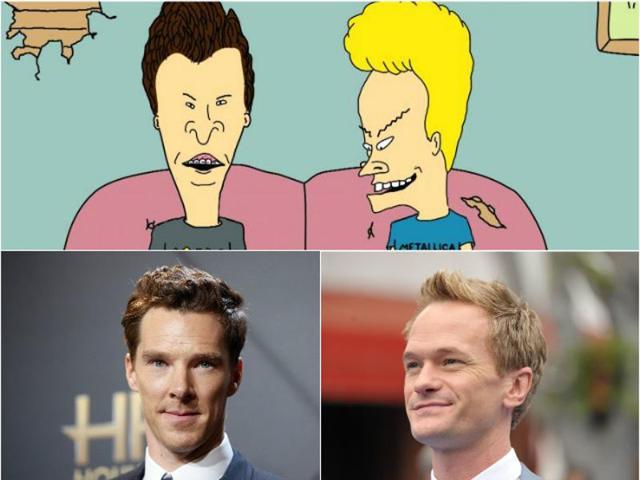 Who said celebrities have to be humans? Beavis and Butthead are celebrities in their own right. And guess who they have their lookalikes for- Sherlock star Benedict Cumberbatch (down left) and How I Met Your Mother’s Neil Patrick Harris. Real twins we tell you! (HT PHOTO)