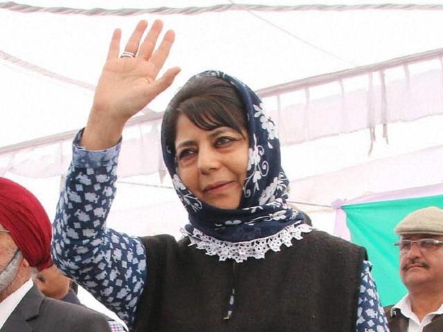 Peoples Democratic Party (PDP) president Mehbooba Mufti during a membership drive of the party in Jammu on Friday. (PTI) Peoples Democratic Party (PDP) president Mehbooba Mufti during a membership drive of the party in Jammu on Friday. (PTI)