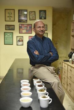 Vikram Mittal, a long-timer in the tea trade, is seeing an upswing in Indian customers asking for specific regions and plantations by name (Saumya Khandelwal/HT Photo) Vikram Mittal, a long-timer in the tea trade, is seeing an upswing in Indian customers asking for specific regions and plantations by name (Saumya Khandelwal/HT Photo)