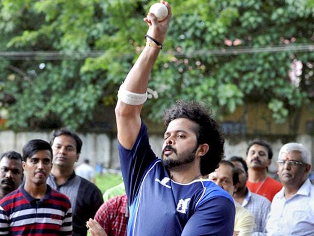 S Sreesanth practices in Kochi (PTI File Photo) S Sreesanth practices in Kochi (PTI File Photo)