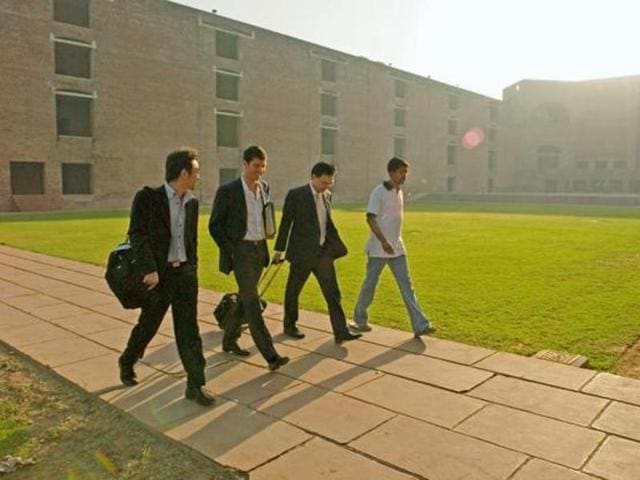 A number of private educational institutions, business schools, engineering colleges and technical education providers who operate with the approval of the All India Council for Technical Education (AICTE) may have to lower their fee structure. ((HT Photo)) A number of private educational institutions, business schools, engineering colleges and technical education providers who operate with the approval of the All India Council for Technical Education (AICTE) may have to lower their fee structure. ((HT Photo))