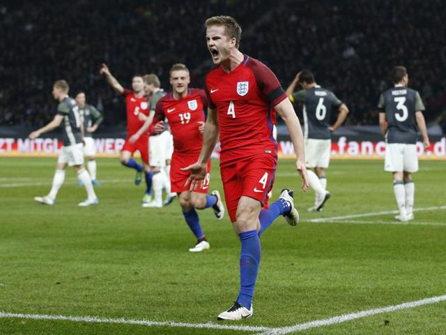 Jamie Vardy scores the second goal for England. (REUTERS) Jamie Vardy scores the second goal for England. (REUTERS)